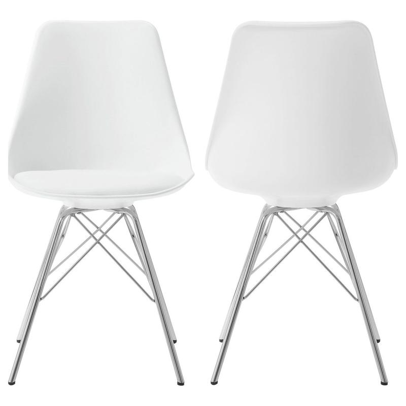 Juniper Polypropylene Dining Side Chair White (Set of 2)