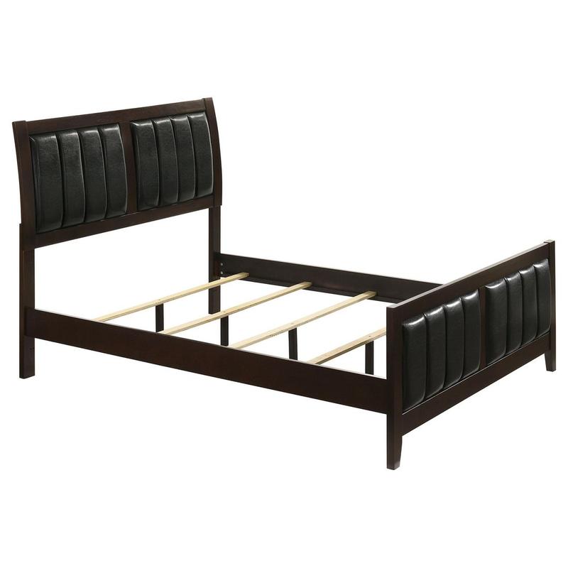 Carlton Wood Full Panel Bed Cappuccino