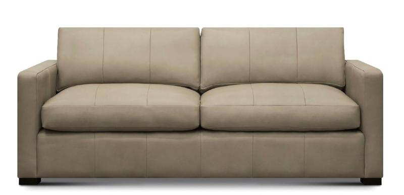 Jordan All Leather Queen Sleep Sofa, Portofino Steam