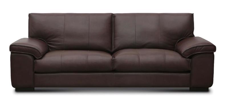 Anthony All Leather Sofa, Boca Bramble