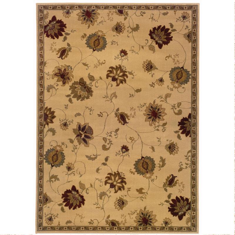 Amelia 008W6 Ivory/ Green Indoor Area Rug