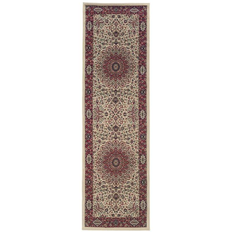 Ariana 095J3 Ivory/ Red Indoor Area Rug