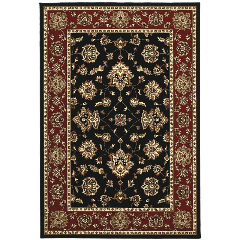 Ariana 623M3 Black/ Red Indoor Area Rug