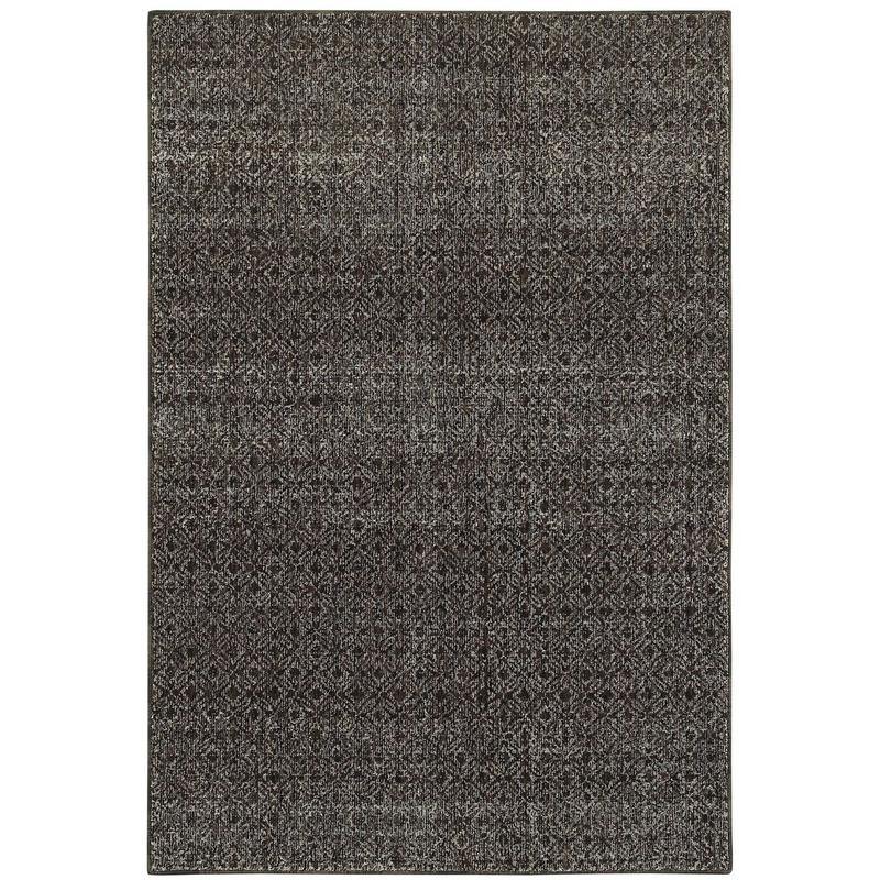 Atlas 8048Q Black/ Grey Indoor Area Rug