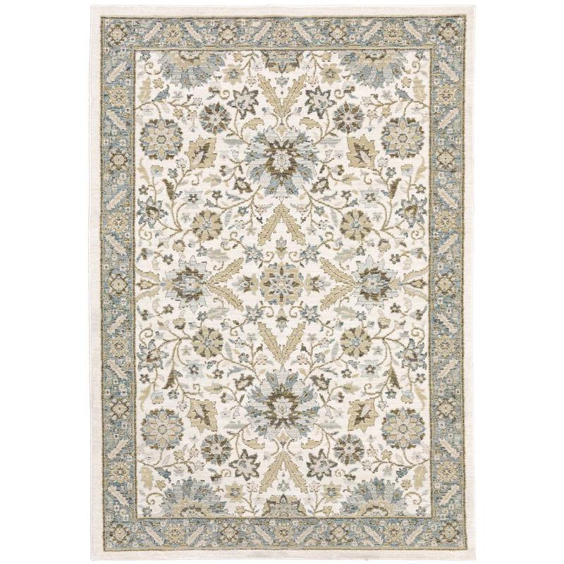Andorra 8918I Stone/ Ivory Indoor Area Rug