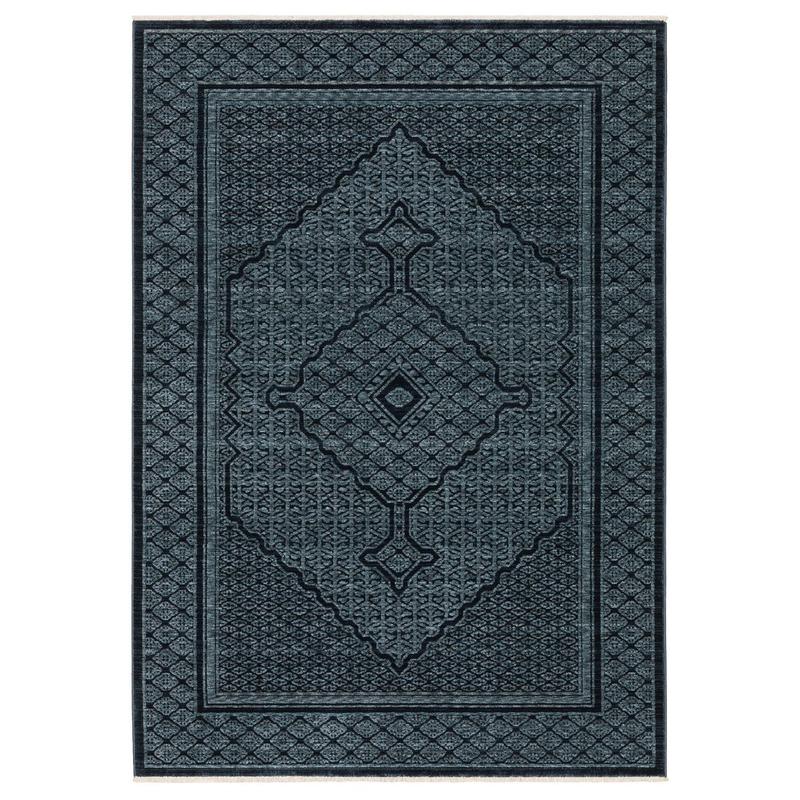 Capella CAP01 Blue/ Teal Indoor Area Rug - 3'3" x 5'