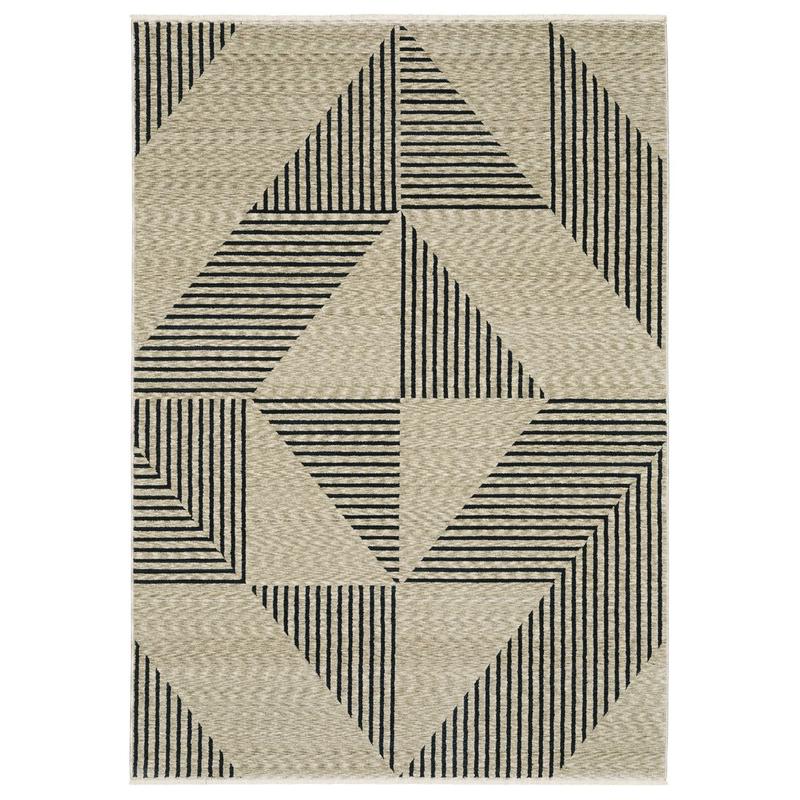 Capella CAP04 Beige/ Deep Navy Indoor Area Rug