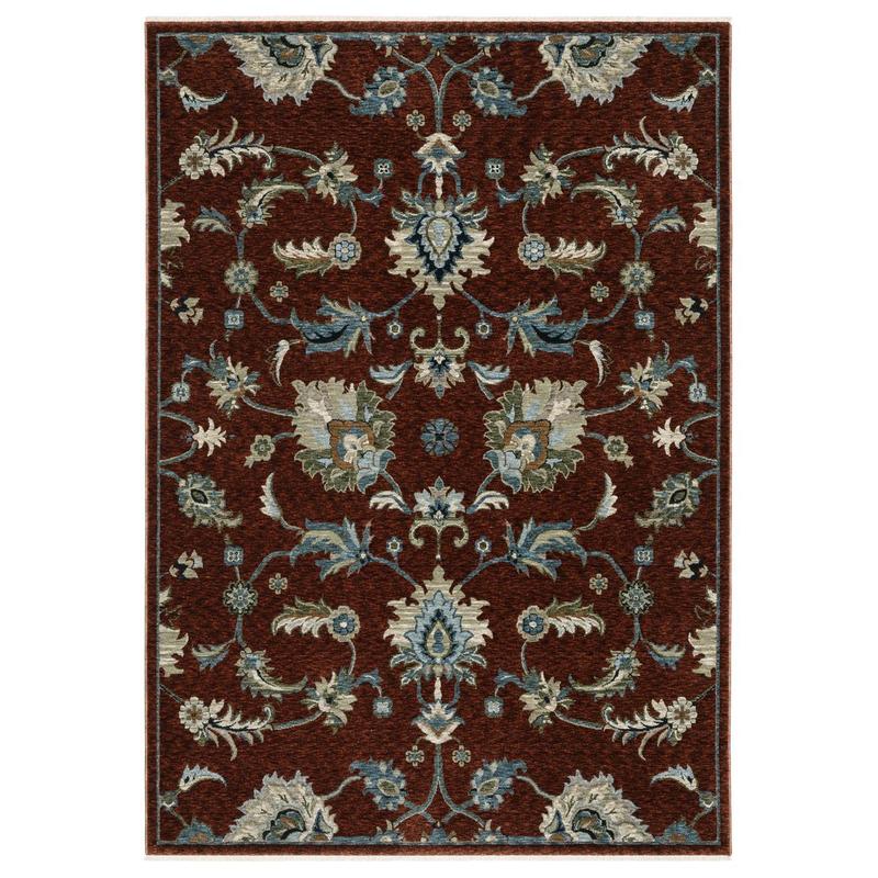 Capella CAP06 Red/ Multi Indoor Area Rug