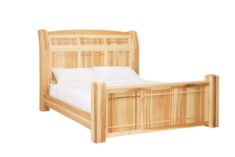 Amish Highlands Queen Arch Panel Bed