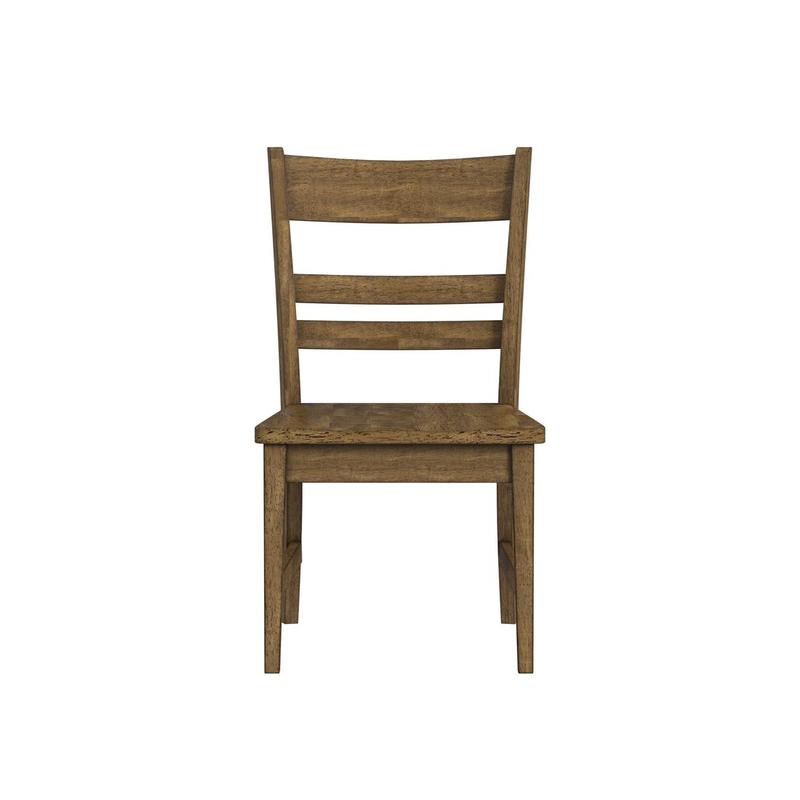 Leucadia Ladderback Side Chair with Wood Seat (2 pack)