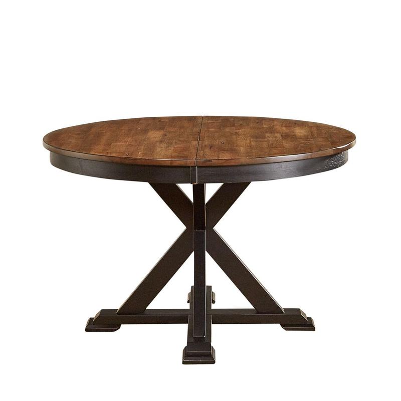 Stormy Ridge 48" - 63" Oval Extending Dining Table with (1) 15" Table Leaf