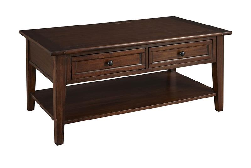 Westlake 2 Drawer Cocktail Table, with Shelf