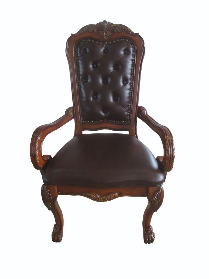 Dresden Synthetic Leather & Cherry Oak Executive Office Chair