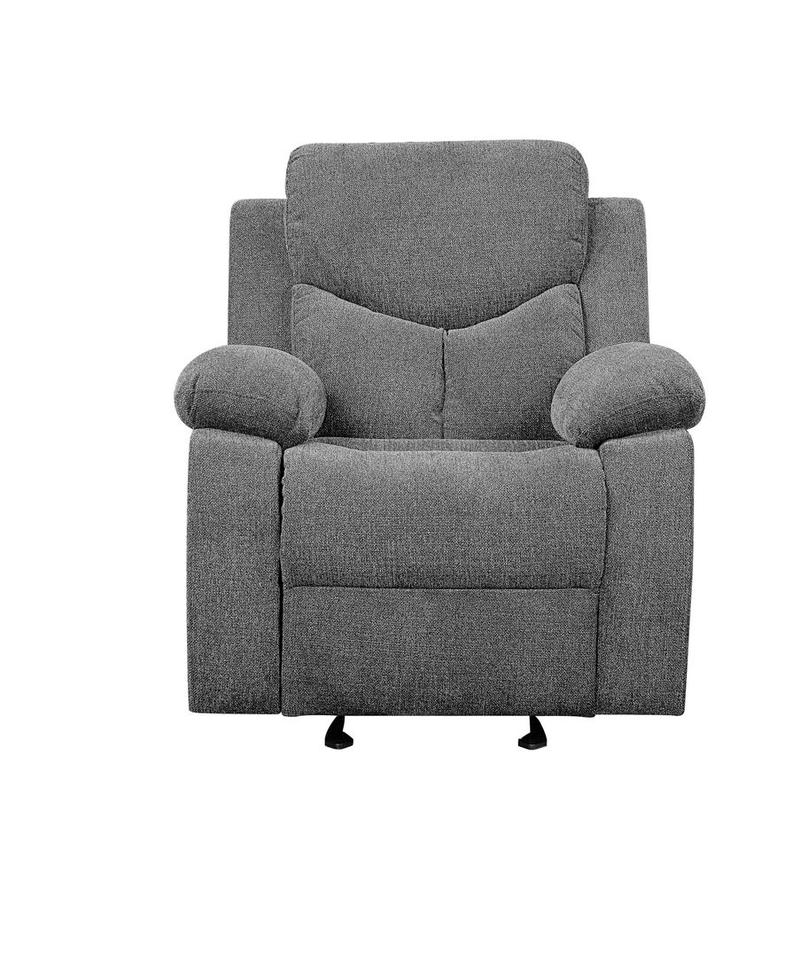Kalen Gray Chenille Motion Glider Recliner