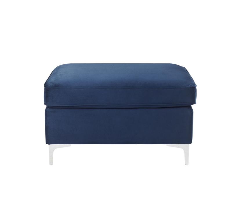 Jaszira Blue Velvet Modular - Ottoman