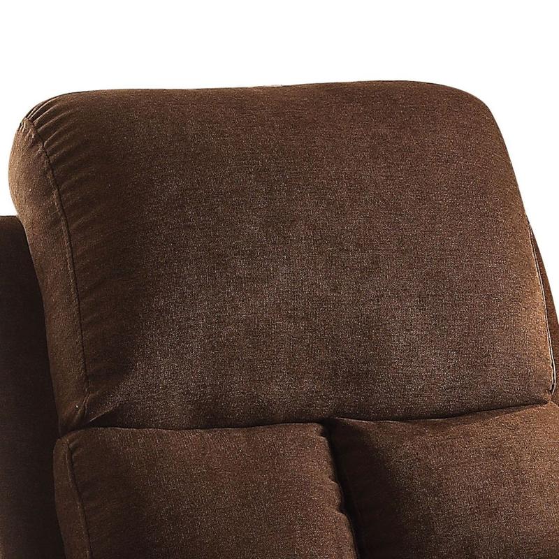 Rosia Chocolate Velvet Motion Recliner