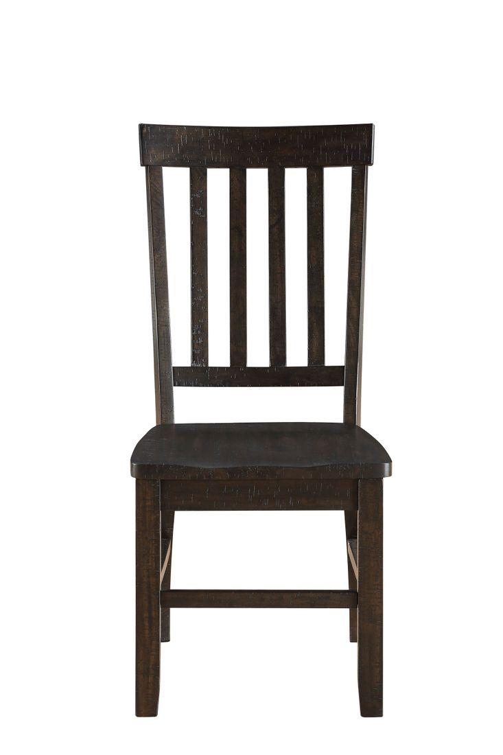 Maisha Rustic Walnut Side Chair (Set-2)