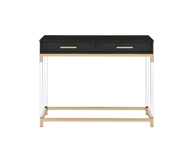 Adiel Black & Gold Finish Sofa Table