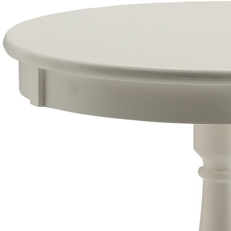 Alger White Accent Table