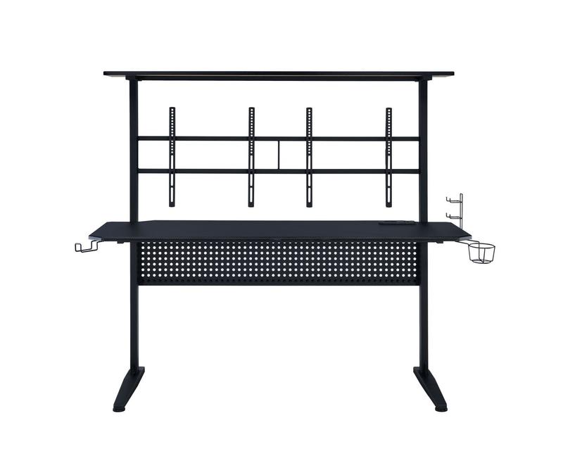 Canzi Black Finish Gaming Desk W/USB