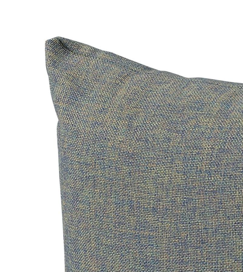 Rajni Gray Fabric & Black Finish Patio Pillow