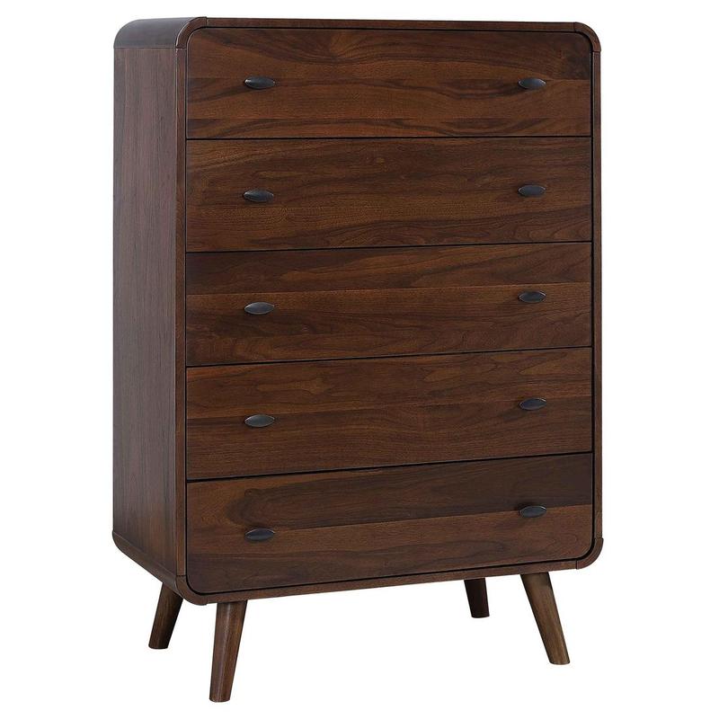 Robyn 5-drawer Bedroom Chest Dark Walnut