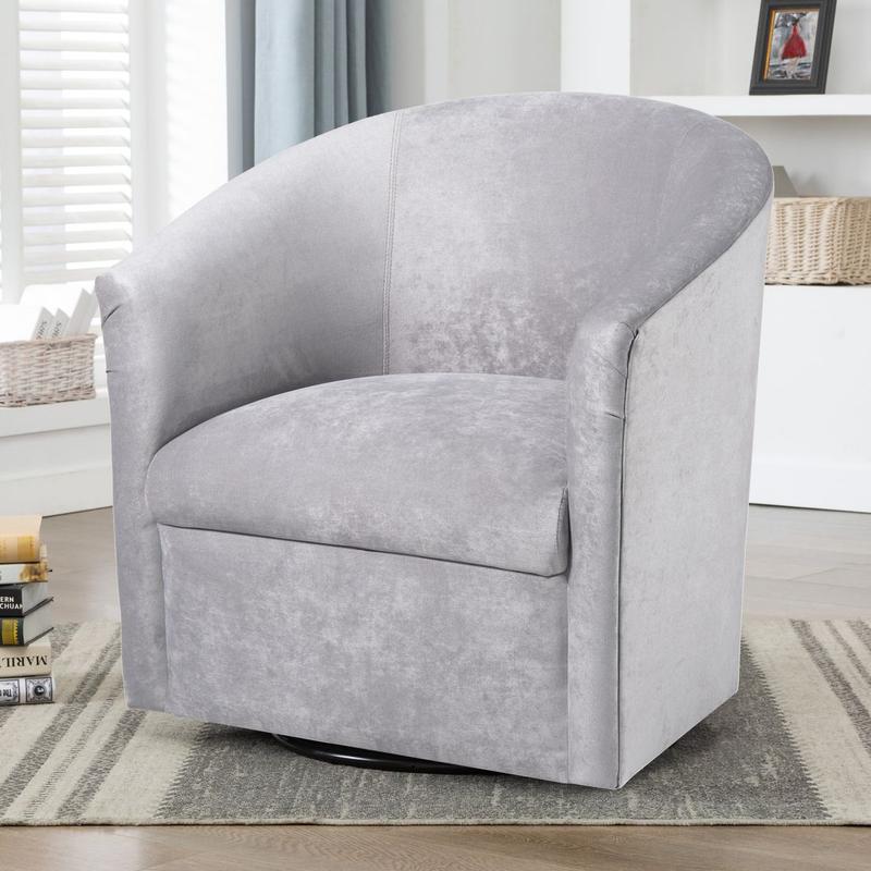 Elizabeth Silver Swivel Chair