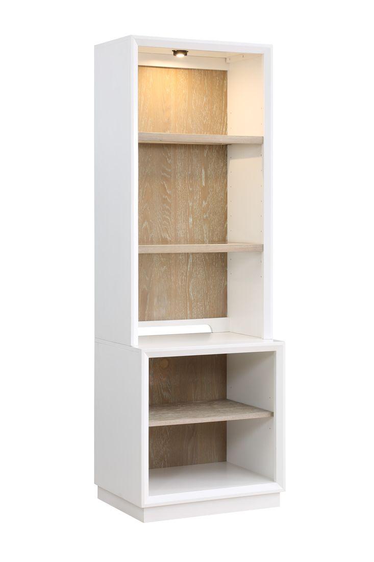 Boca Grande Open Low Bookcase with USB