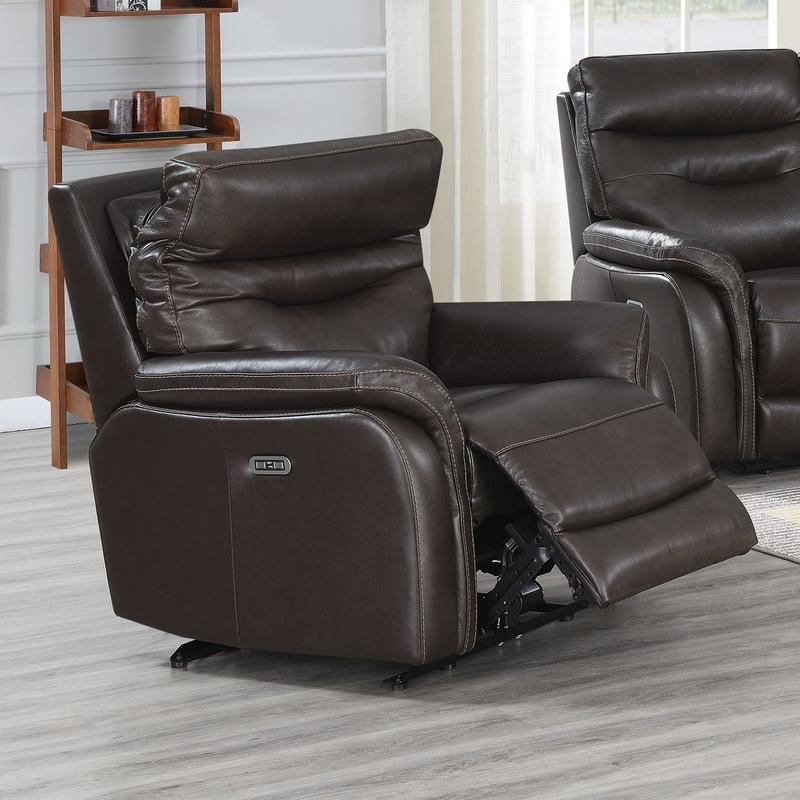 Fortuna Power Recliner Chair - Dark Brown