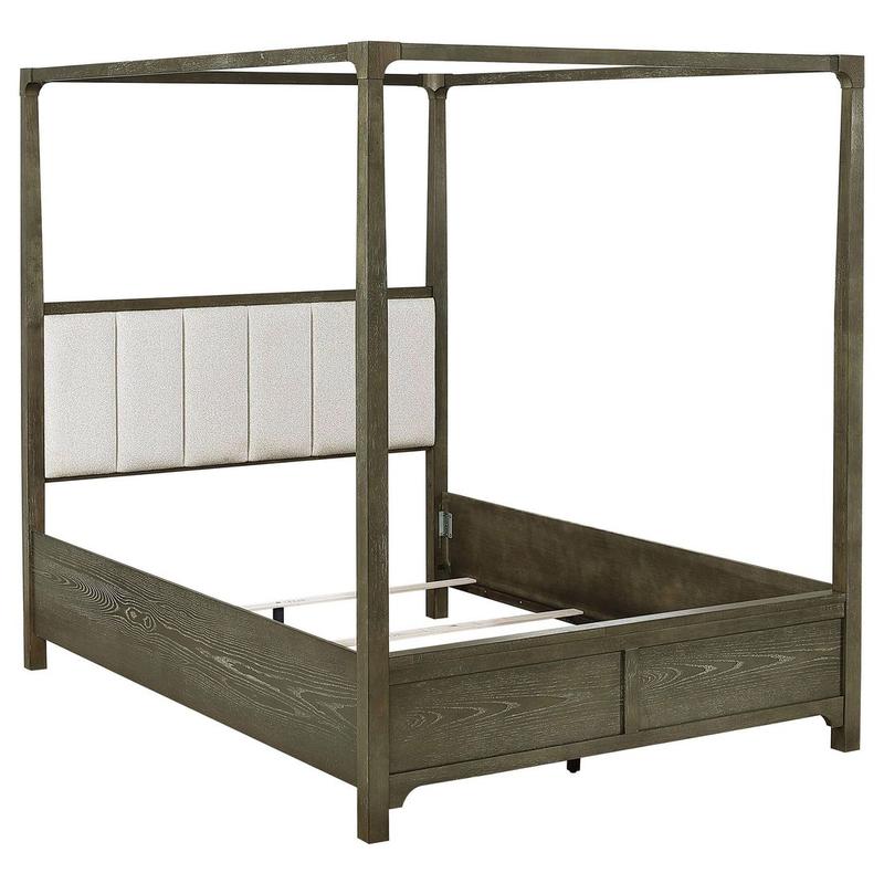 Gran Park Queen Four Poster Canopy Bed Dark Cocoa