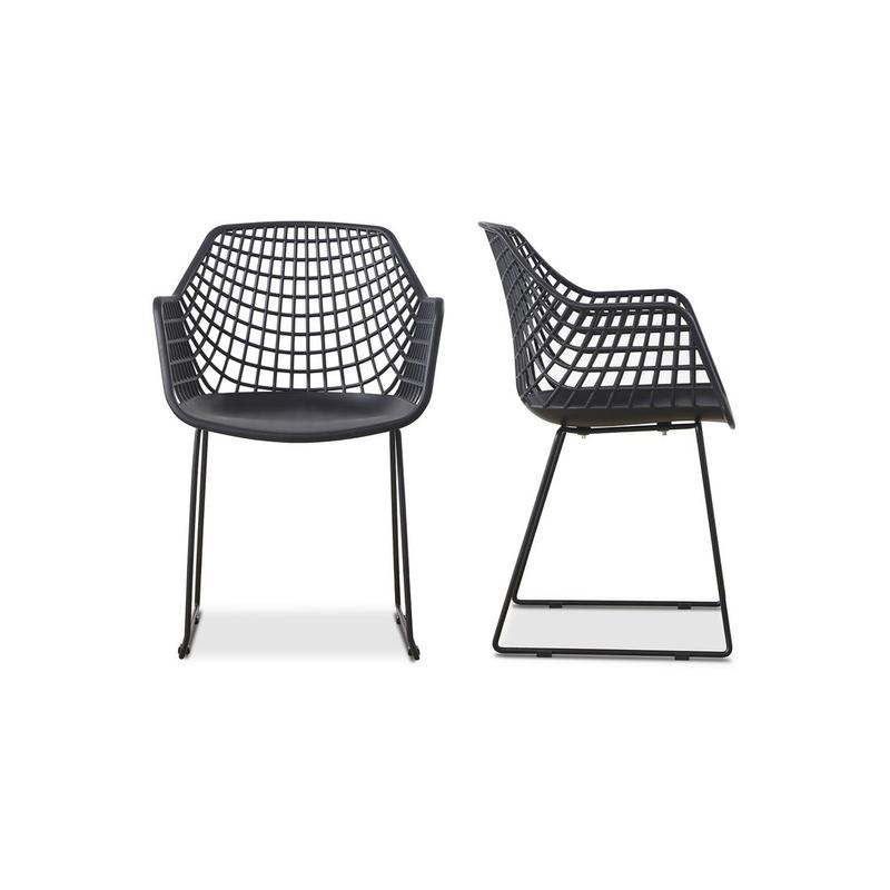 HONOLULU CHAIR BLACK-SET OF TWO