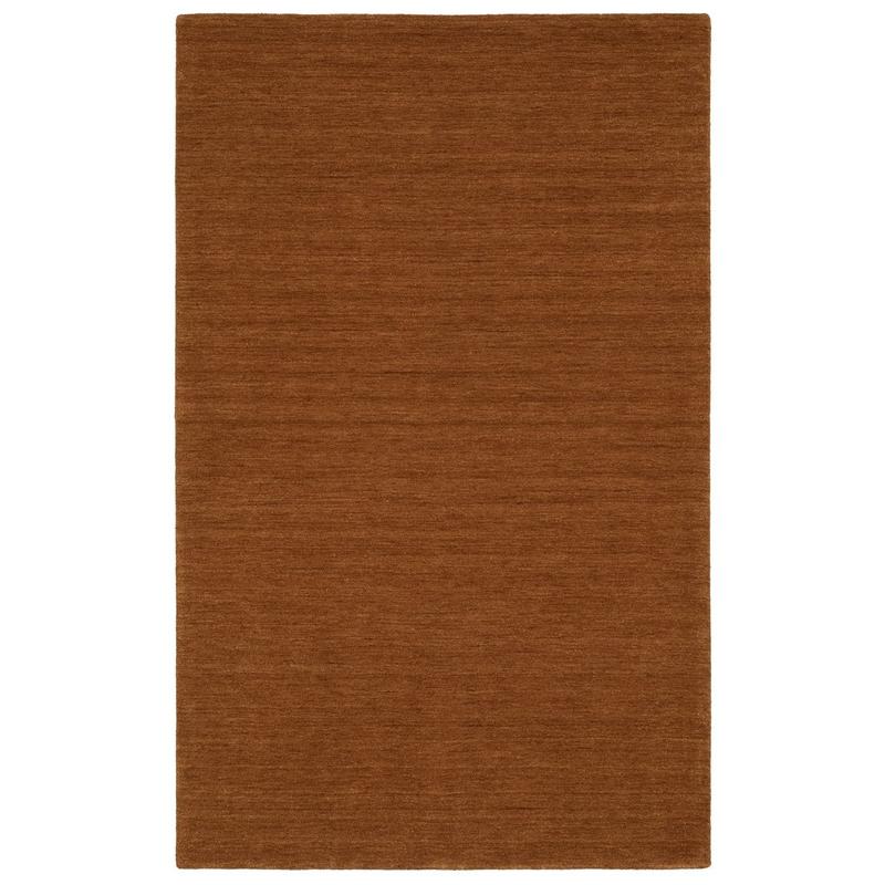 Aniston II 27118 Rust Hand-crafted Wool Area Rug - 5' x 8'