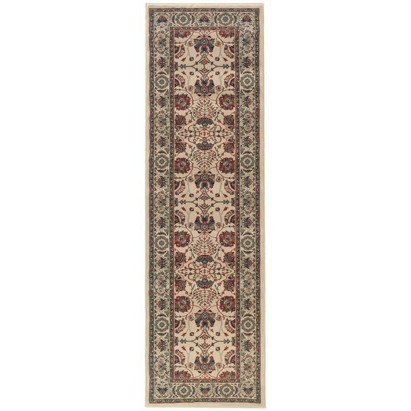 Ariana 431O3 Ivory/ Red Indoor Area Rug
