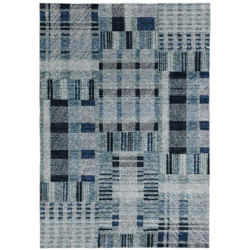 Atlas 752B0 Blue Indoor Area Rug - 1'10" x 3'2"