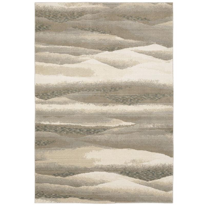 Evolution 0982C Beige/ Ivory Indoor Area Rug - 1'10" x 3'2"