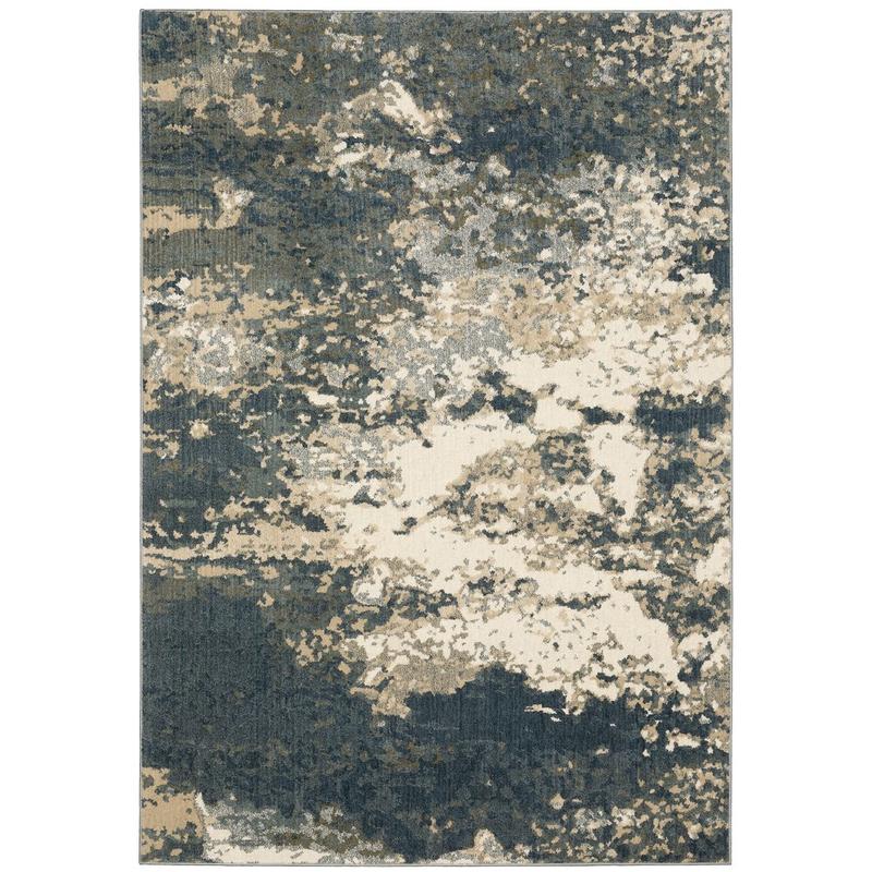 Fiona 533E6 Blue/ Beige Indoor Area Rug - 9'10" x 12'10"