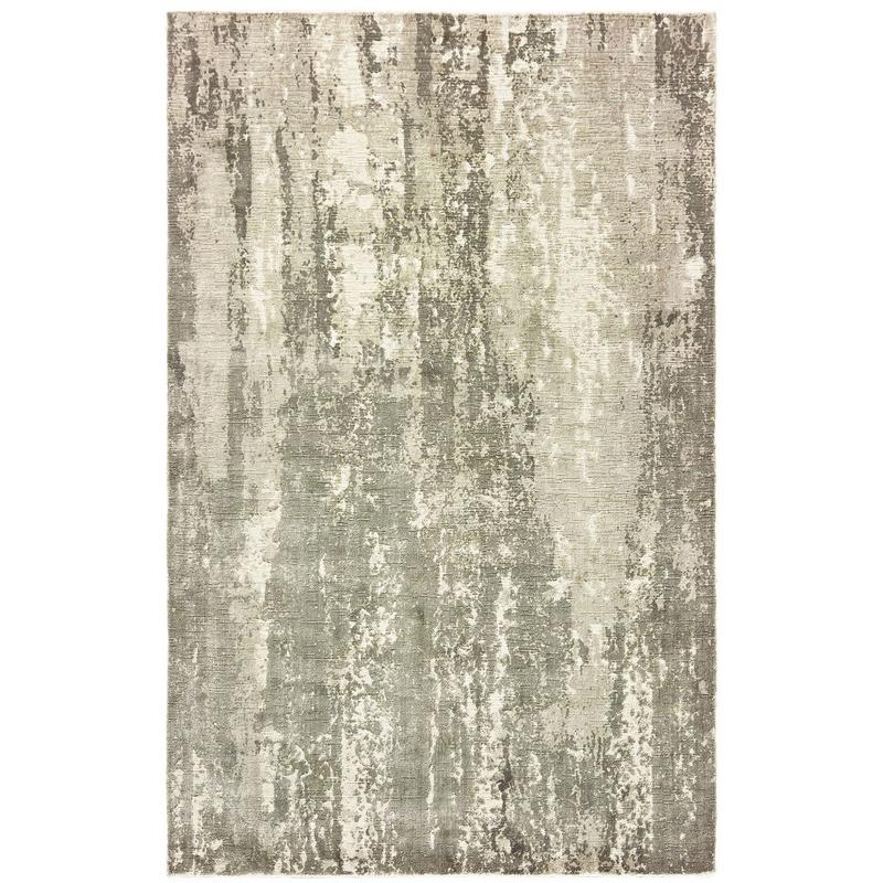 Formations 70006 Grey/ Ivory Indoor Area Rug - 8' x 10'