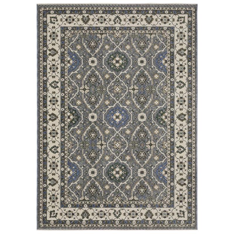 Hastings HA07H Blue/ Grey Indoor Area Rug