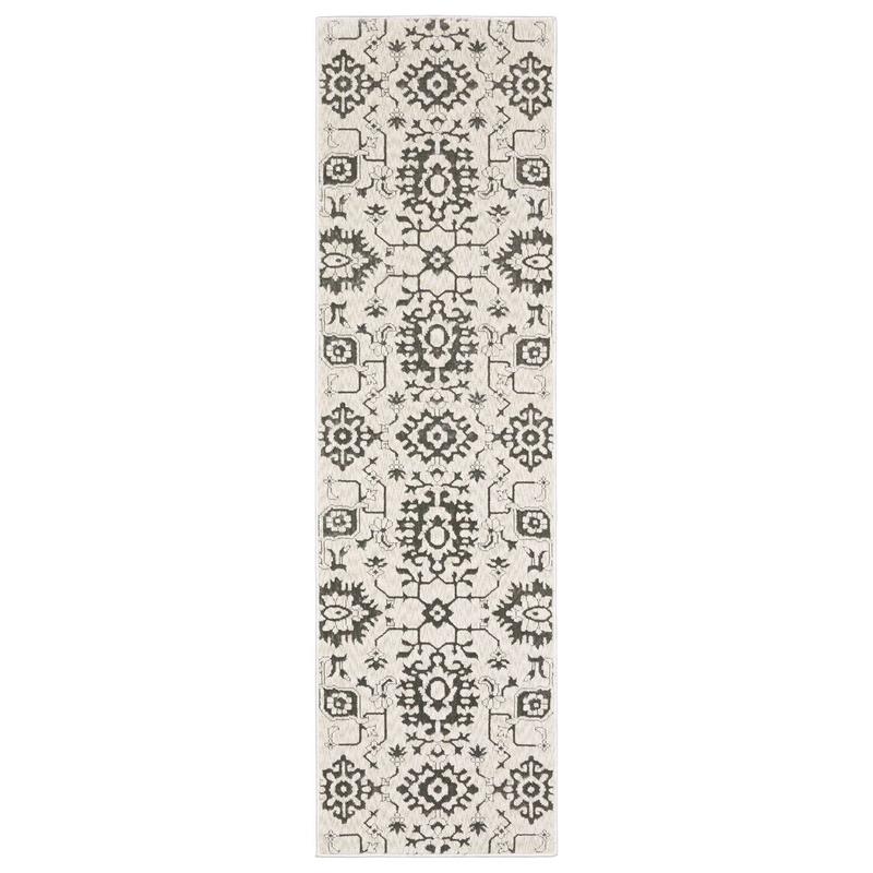Intrigue INT08 Ivory/ Grey Indoor Area Rug
