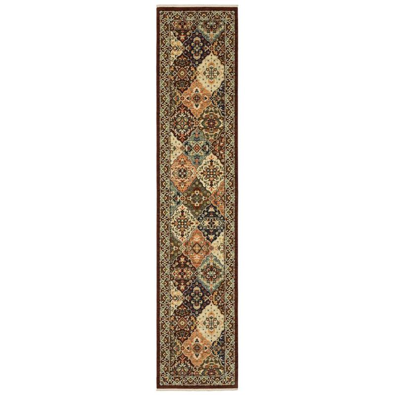 Lilihan 050X6 Red/ Multi Indoor Area Rug