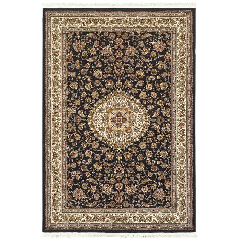 Masterpiece 033B2 Dark Blue/ Ivory Indoor Area Rug