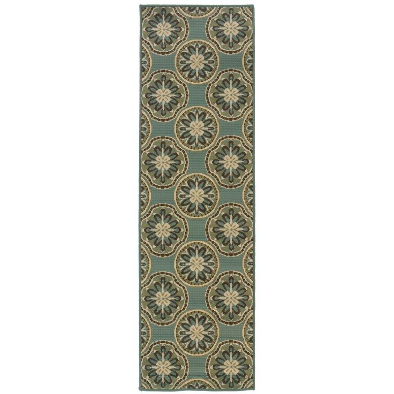 Montego 8323L Blue/ Ivory Indoor/Outdoor Area Rug