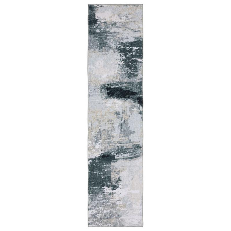 Sumter SUM12 Ivory/ Grey Machine Washable Indoor Area Rug