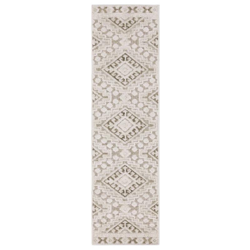 Tangier TAN03 Beige/ Brown Indoor Area Rug - 2'3" x 7'6"