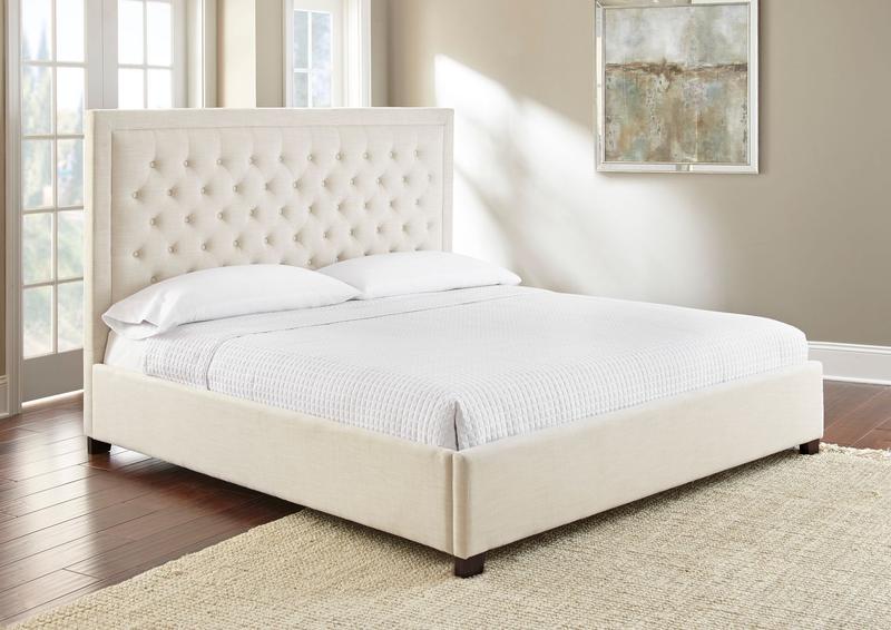 Isadora King Bed White