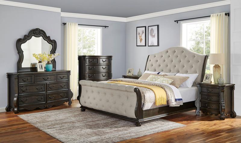 Rhapsody King Sleigh 6pc Bedroom Set