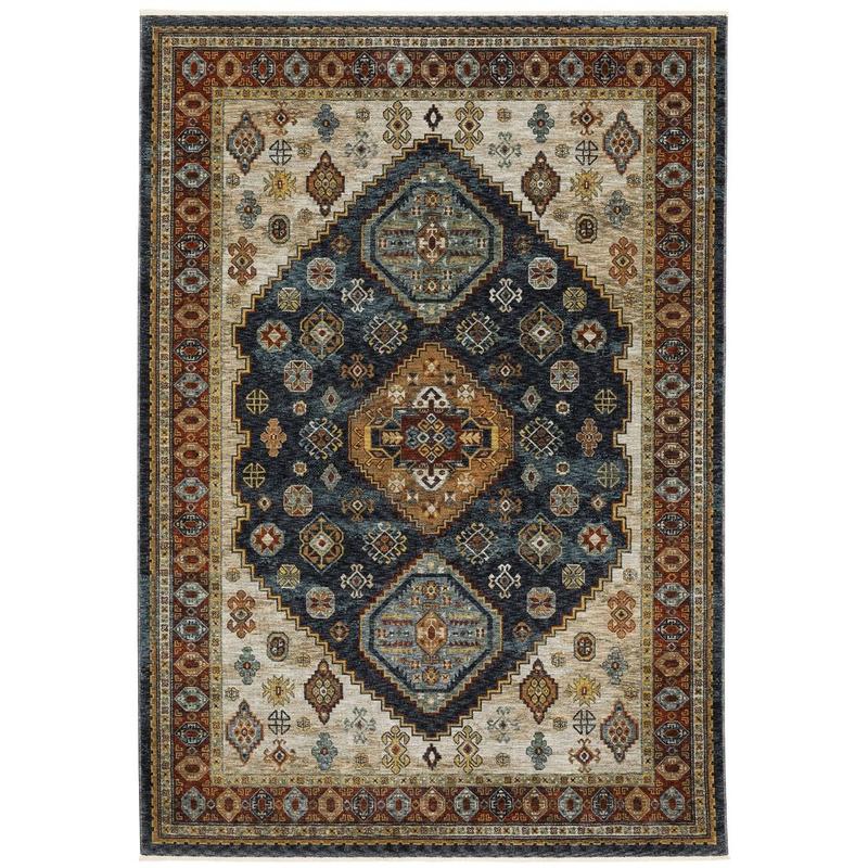 Aberdeen 005W1 Blue/ Multi Indoor Area Rug - 9'10" x 12'10"