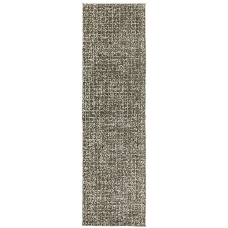 Alton 090N9 Grey/ Beige Indoor Area Rug - 2'3" x 7'6"
