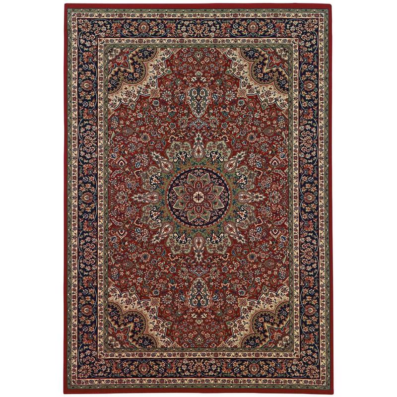 Ariana 116R3 Red/ Blue Indoor Area Rug - 2' x 3'