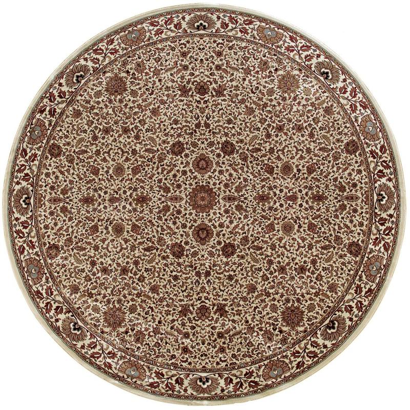 Ariana 172W3 Ivory/ Green Indoor Area Rug - 6' Round